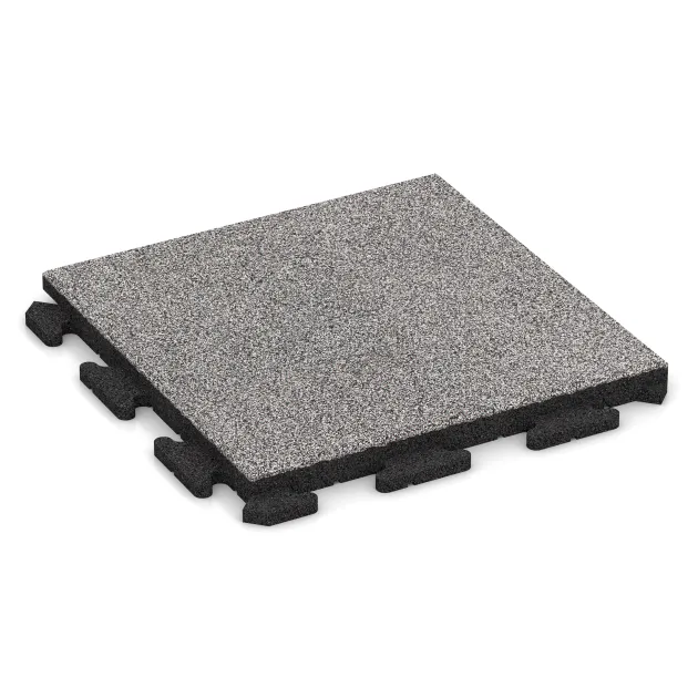Event Floor von WARCO im Farbdesign Grey Melange mit den Abmessungen 500 x 500 x 40 mm. Produktfoto von Artikel 5807 in der Aufsicht von schräg vorne.