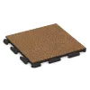 Pool Decking Tile Classic von WARCO im Farbdesign Terra Cotta mit den Abmessungen 500 x 500 x 30 mm. Produktfoto von Artikel 1210 in der Aufsicht von schräg vorne.