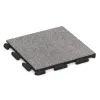 Terrace tile Classic von WARCO im Farbdesign Grey Melange mit den Abmessungen 500 x 500 x 30 mm. Produktfoto von Artikel 4616 in der Aufsicht von schräg vorne.