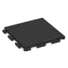 Terrace tile Classic von WARCO im Farbdesign Anthracite mit den Abmessungen 500 x 500 x 30 mm. Produktfoto von Artikel 1252 in der Aufsicht von schräg vorne.