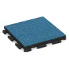 Fitness Floor Rubber Tiles Classic von WARCO im Farbdesign Atlantic mit den Abmessungen 500 x 500 x 50 mm. Produktfoto von Artikel 1468 in der Aufsicht von schräg vorne.