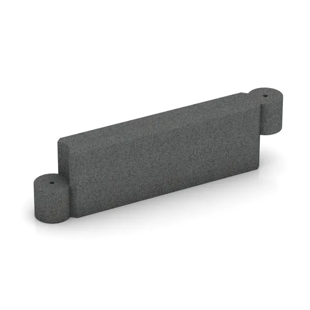 Border stone chain element von WARCO im Farbdesign Slate grey mit den Abmessungen 1000 x 300 x 154 mm. Produktfoto von Artikel 2577 in der Aufsicht von schräg vorne.