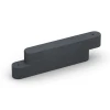 Rubber edge restraint von WARCO im Farbdesign Slate grey mit den Abmessungen 100 x 15 x 30 cm. Produktfoto von Artikel 6642 in der Aufsicht von schräg vorne.
