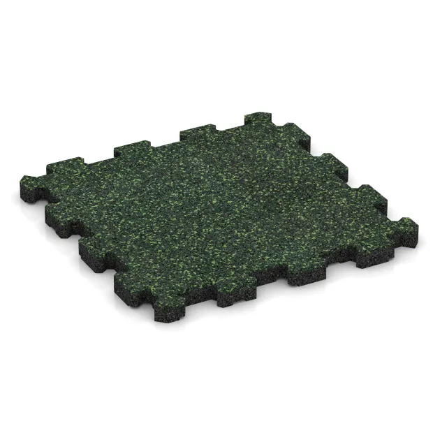 Pool Decking Tile Seamless von WARCO im Farbdesign English Lawn mit den Abmessungen 306 x 306 x 20 mm. Produktfoto von Artikel 3851 in der Aufsicht von schräg vorne.