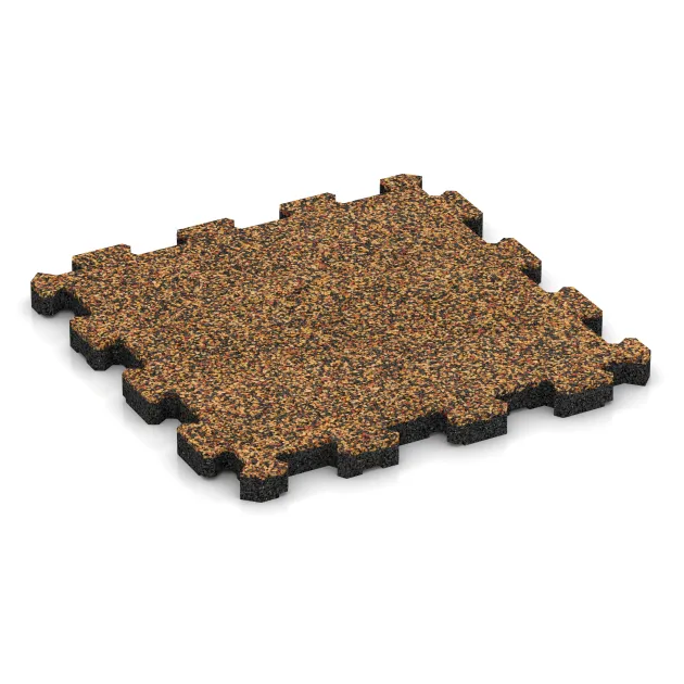 Pool Decking Tile Seamless von WARCO im Farbdesign Terra Cotta mit den Abmessungen 306 x 306 x 20 mm. Produktfoto von Artikel 3852 in der Aufsicht von schräg vorne.