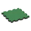 Rubber click tile von WARCO im Farbdesign May Green mit den Abmessungen 306 x 306 x 20 mm. Produktfoto von Artikel 6000 in der Aufsicht von schräg vorne.