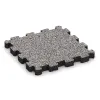 Rubber click tile von WARCO im Farbdesign Grey Melange mit den Abmessungen 306 x 306 x 30 mm. Produktfoto von Artikel 4456 in der Aufsicht von schräg vorne.
