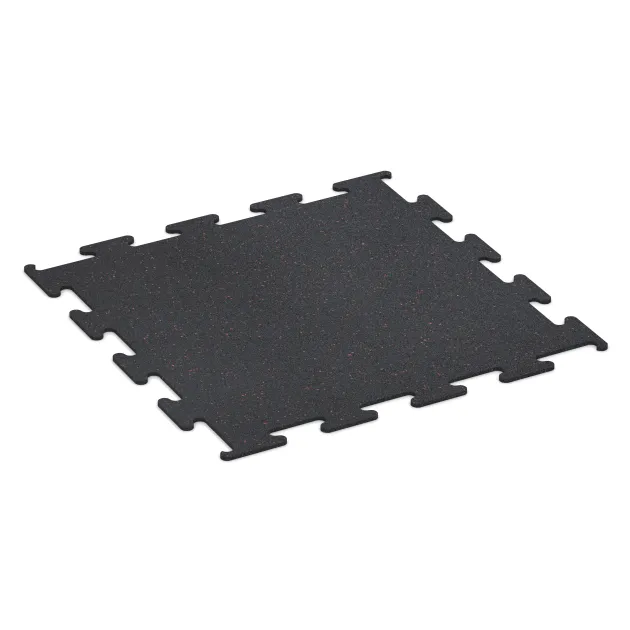 Fitness Performance Elite Training Floor von WARCO im Farbdesign Light Red Speckled mit den Abmessungen 1000 x 1000 x 10 mm. Produktfoto von Artikel 3753 in der Aufsicht von schräg vorne.