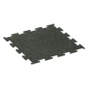 Fitness Performance Elite Rubber Gym Flooring von WARCO im Farbdesign Lightly speckled green mit den Abmessungen 100 x 100 x 1 cm | 1,00 m². Produktfoto von Artikel 3755 in der Aufsicht von schräg vorne.