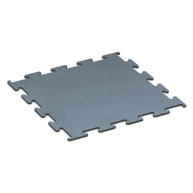 Fitness Performance Elite Rubber Gym Flooring von WARCO im Farbdesign Aged silver mit den Abmessungen 100 x 100 x 1,5 cm | 1,00 m². Produktfoto von Artikel 6160 in der Aufsicht von schräg vorne.
