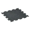 Fitness Performance Elite Rubber Gym Flooring von WARCO im Farbdesign Lightly speckled blue mit den Abmessungen 100 x 100 x 1,5 cm | 1,00 m². Produktfoto von Artikel 3758 in der Aufsicht von schräg vorne.