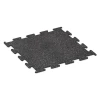 Fitness Performance Elite Rubber Gym Flooring von WARCO im Farbdesign Lightly speckled grey mit den Abmessungen 100 x 100 x 1,5 cm | 1,00 m². Produktfoto von Artikel 3777 in der Aufsicht von schräg vorne.