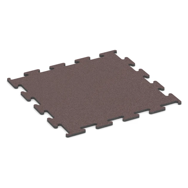 Fitness Performance Elite Rubber Gym Flooring von WARCO im Farbdesign Mineral red mit den Abmessungen 100 x 100 x 2 cm | 1,00 m². Produktfoto von Artikel 6149 in der Aufsicht von schräg vorne.