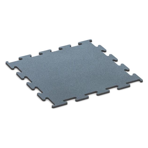 Fitness Performance Elite Rubber Gym Flooring von WARCO im Farbdesign Aged silver mit den Abmessungen 100 x 100 x 2 cm | 1,00 m². Produktfoto von Artikel 6162 in der Aufsicht von schräg vorne.