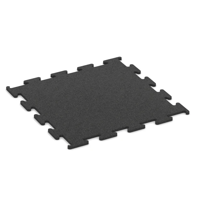 Fitness Performance Elite Training Floor von WARCO im Farbdesign Anthracite mit den Abmessungen 50 x 50 x 1 cm | 0,25 m². Produktfoto von Artikel 3749 in der Aufsicht von schräg vorne.