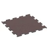 Fitness Performance Elite Rubber Gym Flooring von WARCO im Farbdesign Mineral red mit den Abmessungen 50 x 50 x 1 cm | 0,25 m². Produktfoto von Artikel 6151 in der Aufsicht von schräg vorne.
