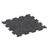 Fitness Performance Elite Rubber Gym Flooring von WARCO im Farbdesign Lightly speckled grey mit den Abmessungen 50 x 50 x 1 cm | 0,25 m². Produktfoto von Artikel 3779 in der Aufsicht von schräg vorne.