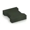 Rubber H-block paving von WARCO im Farbdesign Grass Green mit den Abmessungen 200 x 165 x 43 mm. Produktfoto von Artikel 5267 in der Aufsicht von schräg vorne.