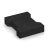 Block Paving von WARCO im Farbdesign Anthracite mit den Abmessungen 20 × 16,5 × 4,3 cm | 0,0278 m². Produktfoto von Artikel 3845 in der Aufsicht von schräg vorne.