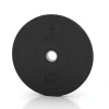 Bumper Plate – Solid Rubber von WARCO im Farbdesign Anthracite mit den Abmessungen 5 kg | ø 45,4 x 3,15 cm. Produktfoto von Artikel 6084 in der Aufsicht von schräg vorne.