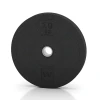 Bumper Plate – Solid Rubber von WARCO im Farbdesign Anthracite mit den Abmessungen 10 kg | ø 45,4 x 5,85 cm. Produktfoto von Artikel 6085 in der Aufsicht von schräg vorne.