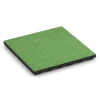 Playground safety tile – CFH 125 cm von WARCO im Farbdesign Linden green mit den Abmessungen 50 x 50 x 4 cm. Produktfoto von Artikel 6133 in der Aufsicht von schräg vorne.
