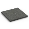 Playground safety tile – CFH 120 cm von WARCO im Farbdesign Dark Grey Granite mit den Abmessungen 50 x 50 x 4 cm. Produktfoto von Artikel 6422 in der Aufsicht von schräg vorne.