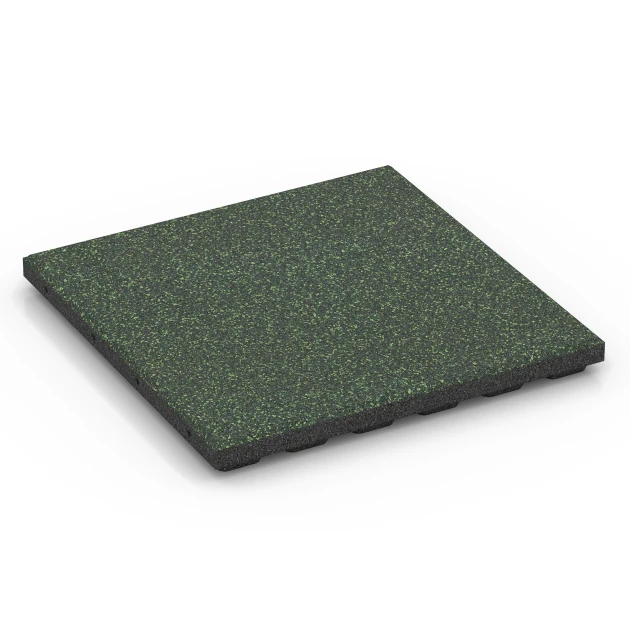 Playground safety tile – CFH 120 cm von WARCO im Farbdesign English lawn mit den Abmessungen 50 x 50 x 4 cm | 0,25 m². Produktfoto von Artikel 6424 in der Aufsicht von schräg vorne.