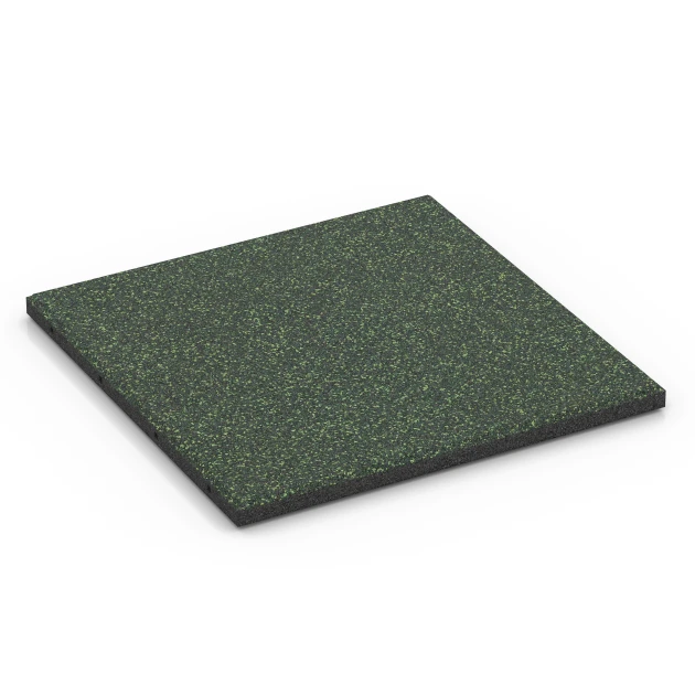 Playground safety tile – CFH 90 cm von WARCO im Farbdesign English Lawn mit den Abmessungen 50 x 50 x 3 cm. Produktfoto von Artikel 6415 in der Aufsicht von schräg vorne.