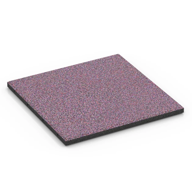 Playground safety tile – CFH 90 cm von WARCO im Farbdesign Lavender mit den Abmessungen 50 x 50 x 3 cm. Produktfoto von Artikel 6418 in der Aufsicht von schräg vorne.
