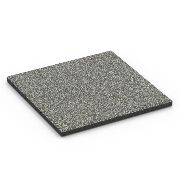 Terrace Tile Classic von WARCO im Farbdesign Grey granite mit den Abmessungen 50 x 50 x 3 cm | 0,25 m². Produktfoto von Artikel 6355 in der Aufsicht von schräg vorne.