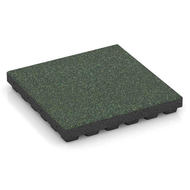Playground safety tile – CFH 210 cm von WARCO im Farbdesign English Lawn mit den Abmessungen 50 x 50 x 7 cm. Produktfoto von Artikel 6442 in der Aufsicht von schräg vorne.