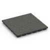 EPDM Playground Safety Tile – 160 cm von WARCO im Farbdesign Dark grey granite mit den Abmessungen 50 x 50 x 4,8 cm | 0,25 m². Produktfoto von Artikel 6431 in der Aufsicht von schräg vorne.