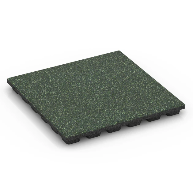 Playground safety tile – CFH 160 cm von WARCO im Farbdesign English Lawn mit den Abmessungen 50 x 50 x 4,8 cm. Produktfoto von Artikel 6433 in der Aufsicht von schräg vorne.