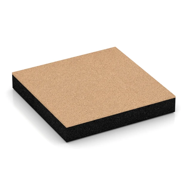 Playground Safety Tiles von WARCO im Farbdesign Sand beige mit den Abmessungen 50 x 50 x 8 cm. Produktfoto von Artikel 6234 in der Aufsicht von schräg vorne.