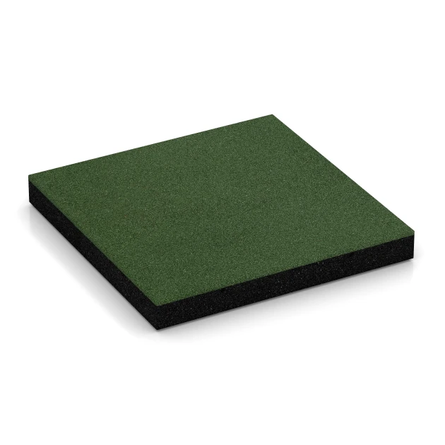 Playground Safety Tile – 180 cm von WARCO im Farbdesign Grass green mit den Abmessungen 50 x 50 x 6 cm. Produktfoto von Artikel 6267 in der Aufsicht von schräg vorne.