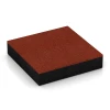 Playground Safety Tiles von WARCO im Farbdesign Brick red mit den Abmessungen 50 x 50 x 11 cm. Produktfoto von Artikel 6209 in der Aufsicht von schräg vorne.