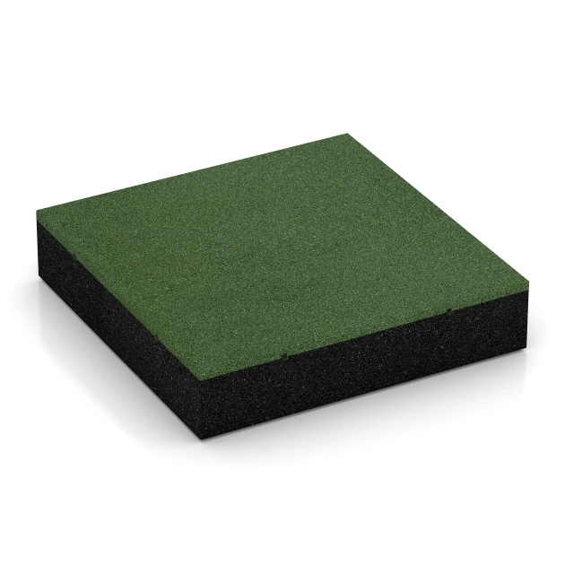 Playground Safety Tiles von WARCO im Farbdesign Grass green mit den Abmessungen 50 x 50 x 11 cm. Produktfoto von Artikel 6211 in der Aufsicht von schräg vorne.