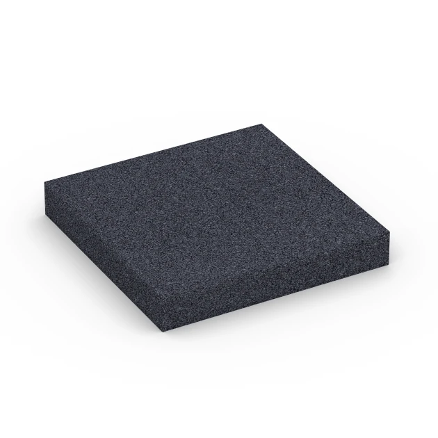 Fitness Performance Elite Training Floor von WARCO im Farbdesign Anthracite mit den Abmessungen 100 × 100 × 1,5 cm. Produktfoto von Artikel 6175 in der Aufsicht von schräg vorne.