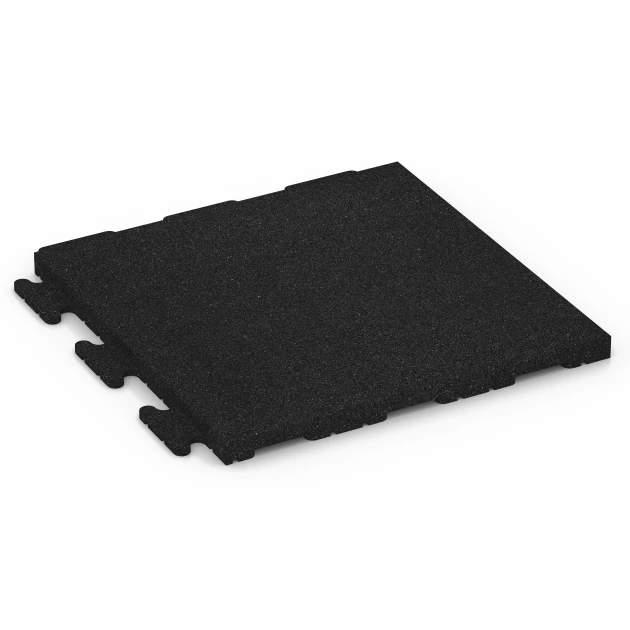 Patio Tile Linea von WARCO im Farbdesign Anthracite mit den Abmessungen 50 x 50 x 3 cm | 0,25 m². Produktfoto von Artikel 7052 in der Aufsicht von schräg vorne.