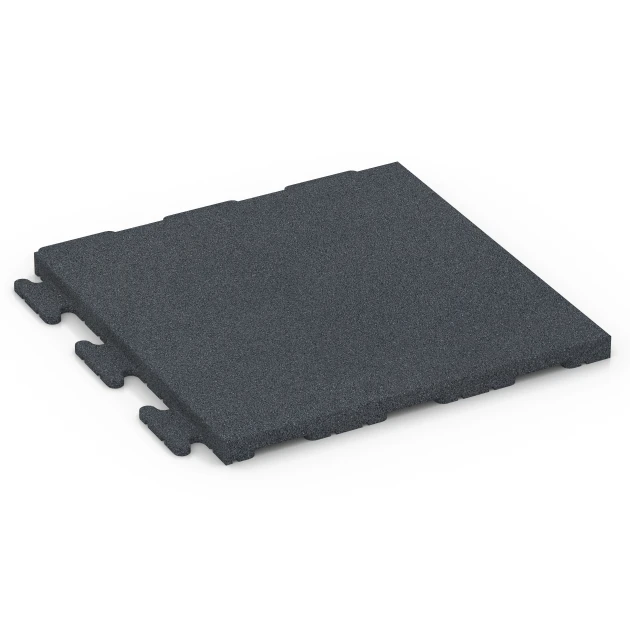 Patio Tile Linea von WARCO im Farbdesign Slate grey mit den Abmessungen 50 x 50 x 3 cm | 0,25 m². Produktfoto von Artikel 7055 in der Aufsicht von schräg vorne.