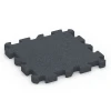 Interlocking Rubber Gym Mat von WARCO im Farbdesign Slate grey mit den Abmessungen 50 x 50 x 4 cm | 0,25 m². Produktfoto von Artikel 6996 in der Aufsicht von schräg vorne.
