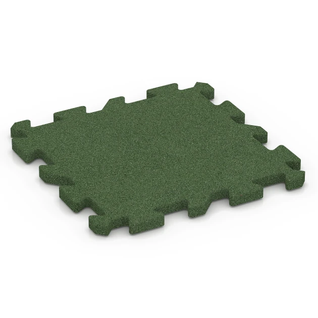 Sports court tile von WARCO im Farbdesign Grass green mit den Abmessungen 50 x 50 x 3 cm | 0,25 m². Produktfoto von Artikel 6991 in der Aufsicht von schräg vorne.