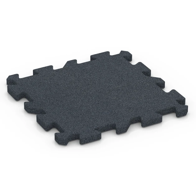 Sports court tile von WARCO im Farbdesign Slate grey mit den Abmessungen 50 x 50 x 3 cm | 0,25 m². Produktfoto von Artikel 6993 in der Aufsicht von schräg vorne.