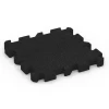 Interlocking Playground Safety Tile – 190 cm von WARCO im Farbdesign Anthracite mit den Abmessungen 50 x 50 x 5 cm | 0,25 m². Produktfoto von Artikel 6401 in der Aufsicht von schräg vorne.