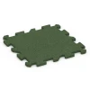 Interlocking playground safety tile von WARCO im Farbdesign Grass green mit den Abmessungen 50 x 50 x 2 cm | 0,25 m². Produktfoto von Artikel 6314 in der Aufsicht von schräg vorne.