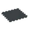 Fitness Floor Protection Mat von WARCO im Farbdesign Anthracite mit den Abmessungen 102,5 x 102,5 x 1,5 cm | 1,05 m². Produktfoto von Artikel 6376 in der Aufsicht von schräg vorne.
