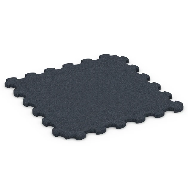 Stallmatte Puzzle von WARCO im Farbdesign Anthracite mit den Abmessungen 102,5 x 102,5 x 3 cm | 1,05 m². Produktfoto von Artikel 6391 in der Aufsicht von schräg vorne.