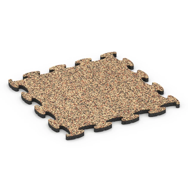 Fitness Active Floor System von WARCO im Farbdesign Terracotta mit den Abmessungen 44,6 x 44,6 x 1,8 cm. Produktfoto von Artikel 6826 in der Aufsicht von schräg vorne.