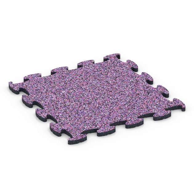 Fitness Active Floor System von WARCO im Farbdesign Lavender mit den Abmessungen 44,6 x 44,6 x 1,8 cm | 0,20 m². Produktfoto von Artikel 6828 in der Aufsicht von schräg vorne.